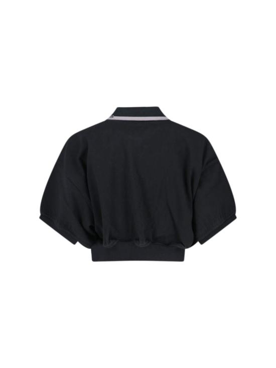  알렉산더 왕 폴로 티셔츠 크롭 폴로 셔츠 블랙 - ALEXANDER WANG