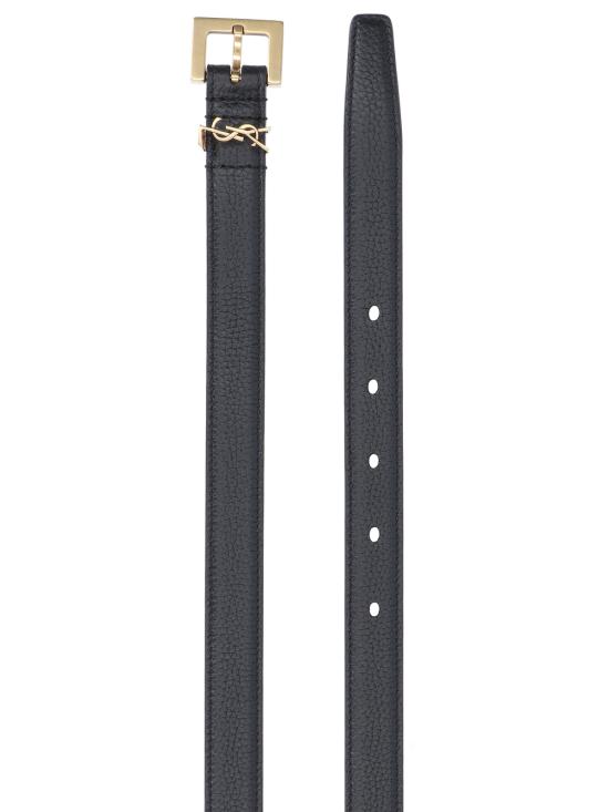 26SS 생로랑 카산드라 씬 스퀘어 버클 벨트 554465 DTI0W 1000 - SAINT LAURENT