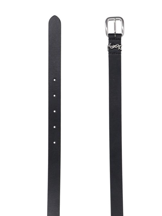 26SS 생로랑 가죽 벨트 859160 AAD23 1000 - SAINT LAURENT