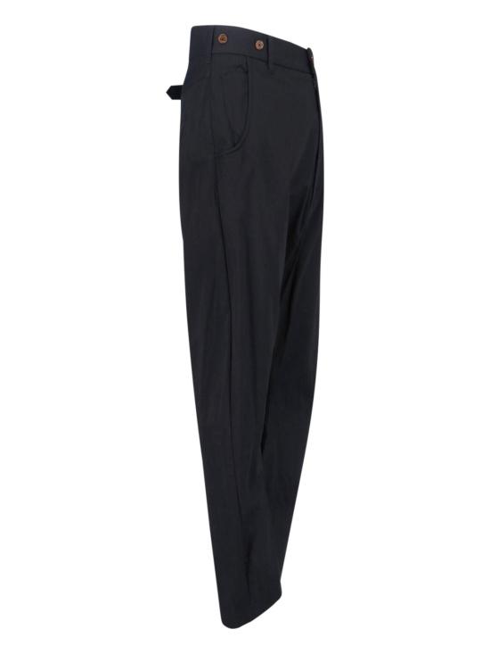  비비안웨스트우드 스트레이트 팬츠 비비안 웨스트우드 와이드 레그 팬츠 블랙 - VIVIENNE WESTWOOD