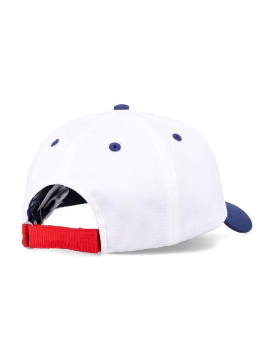  메종키츠네 모자 메종 키츠네 본포인트 X 메종 키츠네 폭스 캡 화이트 키즈 - MAISON KITSUNE