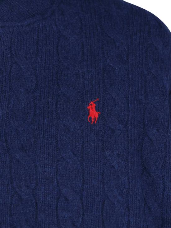  폴로 랄프로렌 케이블 니트 봄버 재킷 211 966122 003 Blue - POLO RALPH LAUREN