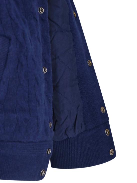  폴로 랄프로렌 케이블 니트 봄버 재킷 211 966122 003 Blue - POLO RALPH LAUREN