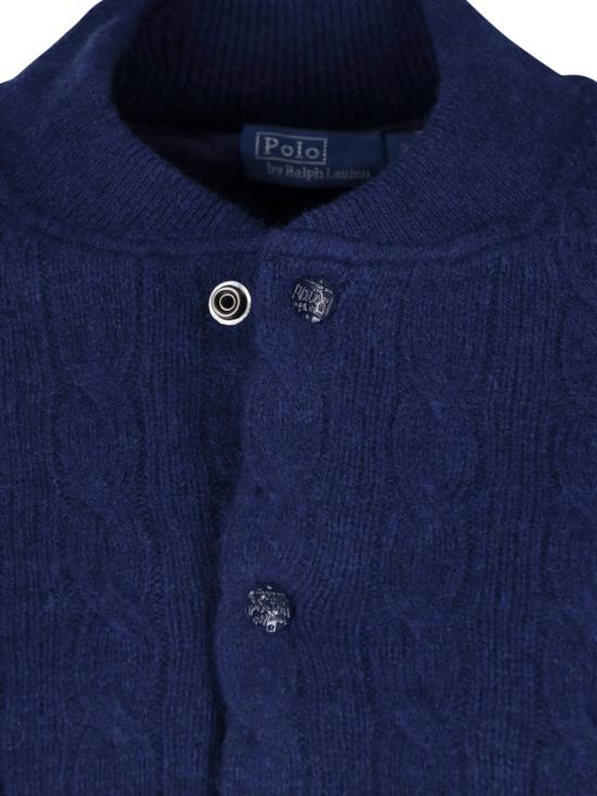  폴로 랄프로렌 케이블 니트 봄버 재킷 211 966122 003 Blue - POLO RALPH LAUREN