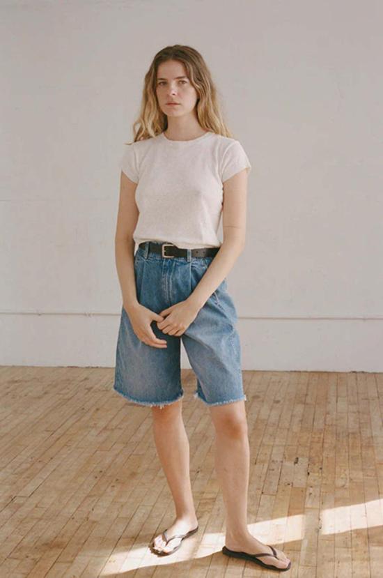  샤이나 모트 데님 숏팬츠 - SHAINA MOTE