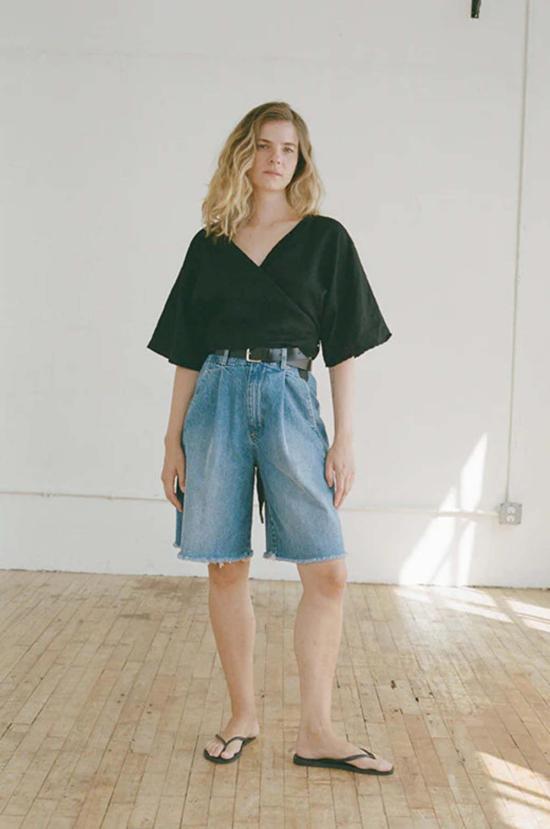  샤이나 모트 데님 숏팬츠 - SHAINA MOTE