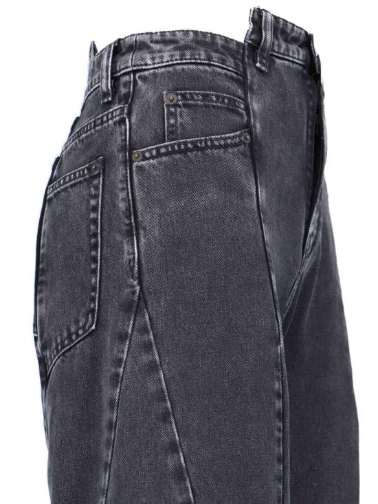  마르지엘라 데님 팬츠 메종  와이드 레그 하이라이즈 진 블랙 - MAISON MARGIELA