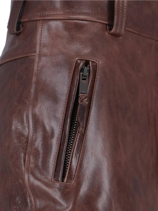 26SS 생로랑 미디 스커트 865021 YCVD2 2820 Brown - SAINT LAURENT