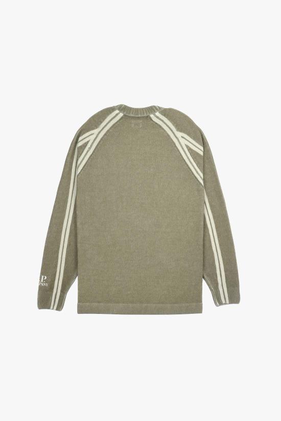 26SS 씨피 컴퍼니 스웨터 20CMKN088A 110647S 644 DRIED HERB DOM - C.P. COMPANY