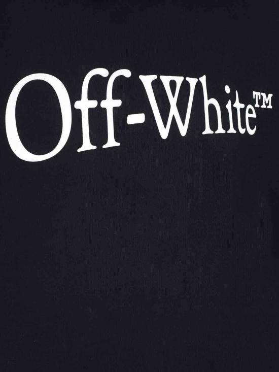  오프화이트 후드 티셔츠 풀오버 후드티 블랙 - OFF WHITE