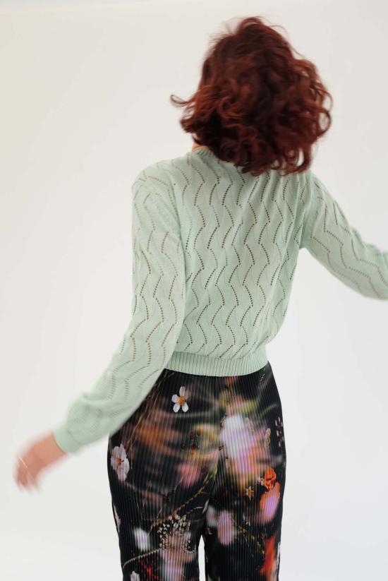  베클리나 스웨터 Beklina Bilbao 크루  아쿠아 - BEKLINA