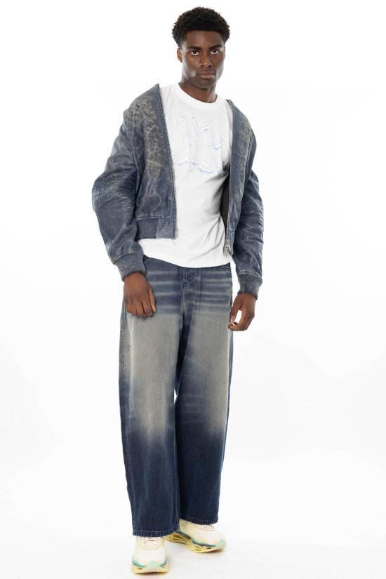 26SS 디젤 l-cobb 봄버 자켓 A20097 0QMBW 81E Denim - DIESEL