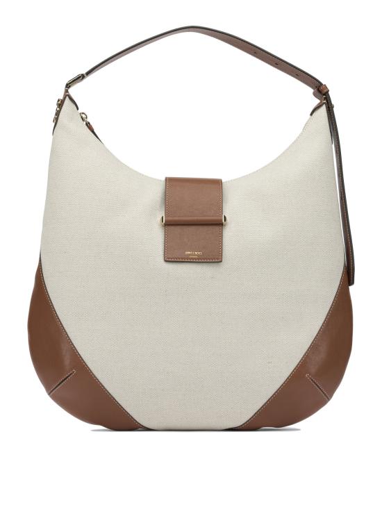 26FW 지미추 숄더백 BAR HOBO MBVNNATURAL TAN SHINY GOLD Beige