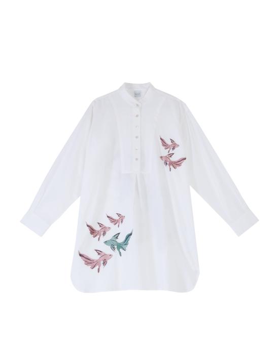 26SS 폴 스미스 미디 원피스 W1A 334F U396 01 BIANCO MULTI