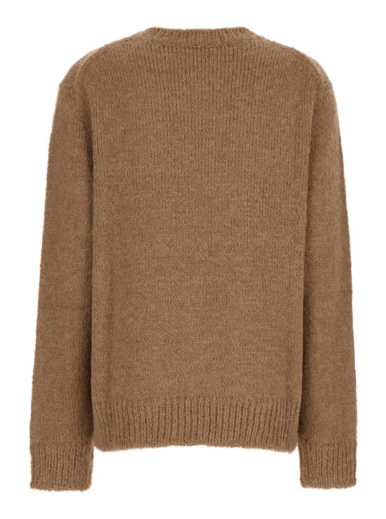  질샌더 스웨터 질 샌더 오버사이즈 울 저지  (골지 트리밍, 베이지) - JIL SANDER