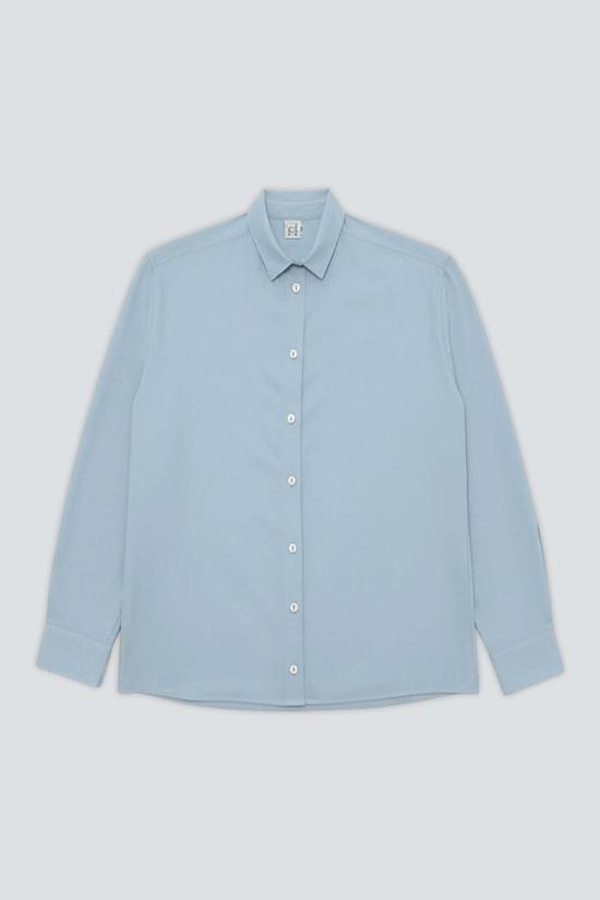  베이스레인지 긴팔 티셔츠 Baserange 세리 블루 와일드 셔츠