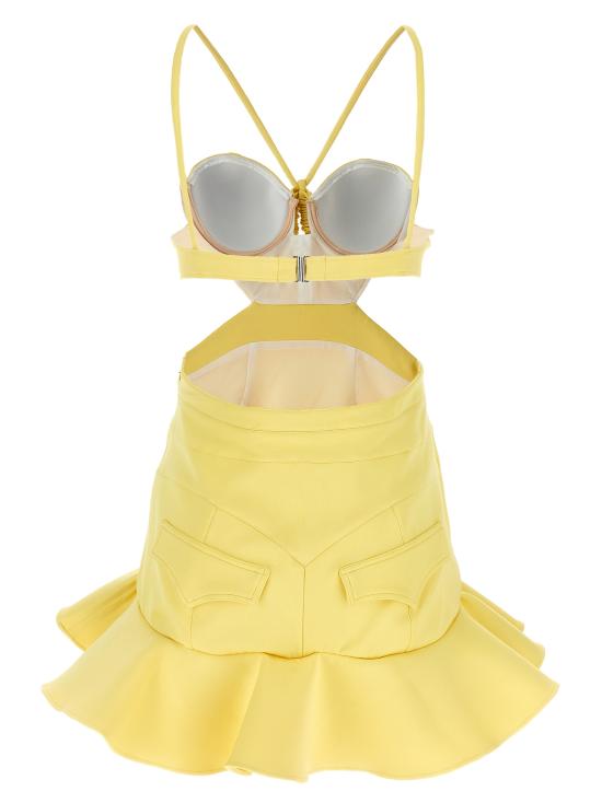 26SS 파코라반 숏 원피스 26EJRO327VI0614P736 Yellow - PACO RABANNE