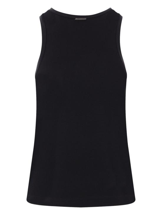 26SS 브루넬로 쿠치넬리 민소매 티셔츠 M0TC8FX230 C101 Nero - BRUNELLO CUCINELLI