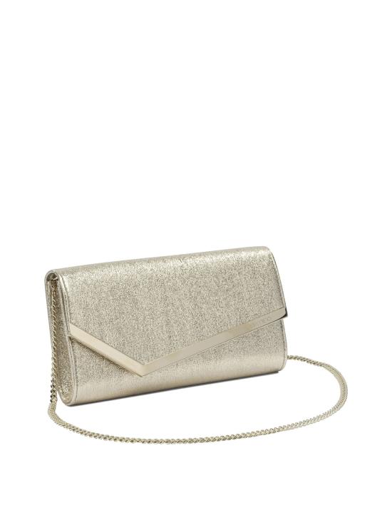 26FW 지미추 클러치/파우치 EMMIEDXBPLATINUM ICE LIGHT GOLD Gold - JIMMY CHOO