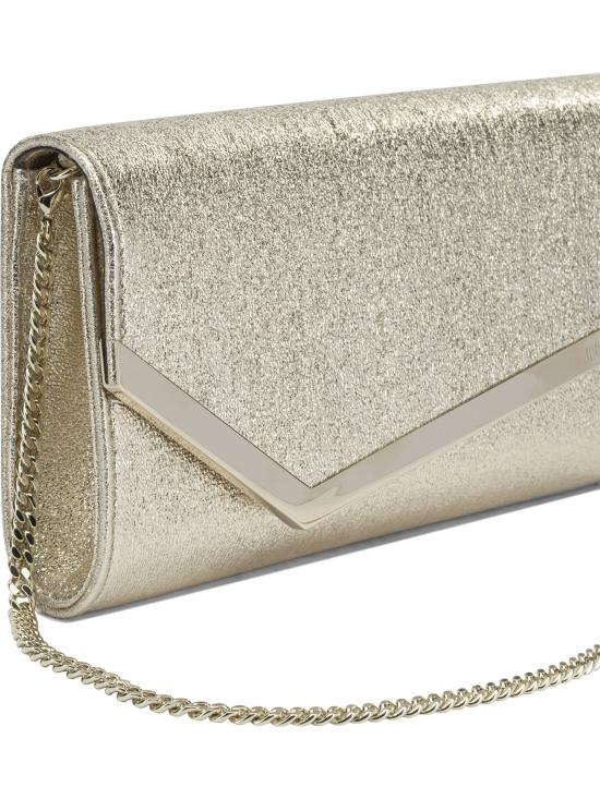 26FW 지미추 클러치/파우치 EMMIEDXBPLATINUM ICE LIGHT GOLD Gold - JIMMY CHOO