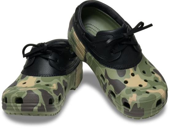  크록스 스니커즈 클래식 덕 카모 보트 - CROCS