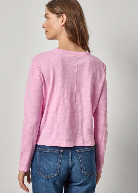  릴라 피 긴팔 티셔츠 릴라 P. 긴팔 크롭 보이프렌드 셔츠 태피 - LILLA P