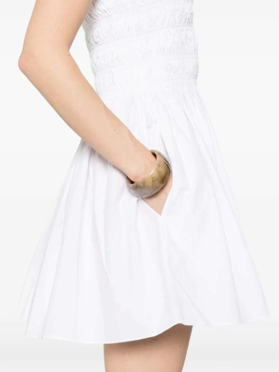  마토 숏 원피스 셔링 보디스 미니 드레스 - MATTEAU