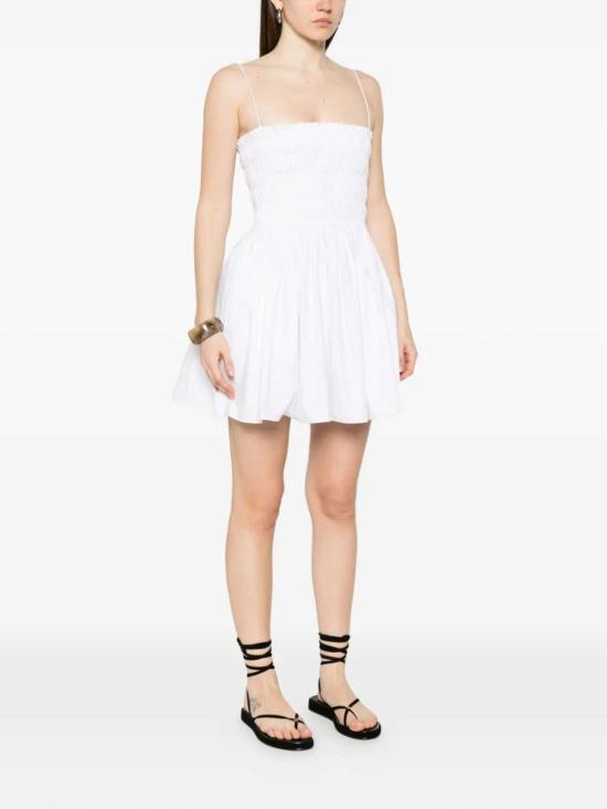  마토 숏 원피스 셔링 보디스 미니 드레스 - MATTEAU