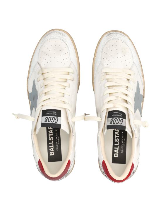 26FW 골든구스 볼스타 스니커즈 GMF00117F006777 12155 WHITE SILVER RED - GOLDEN GOOSE