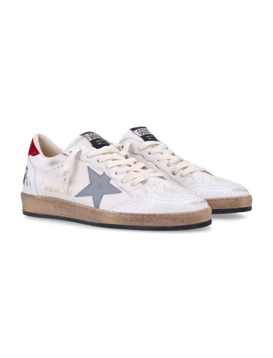 26FW 골든구스 볼스타 스니커즈 GMF00117F006777 12155 WHITE SILVER RED - GOLDEN GOOSE