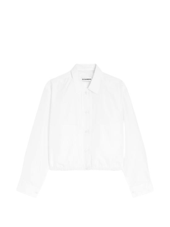  질샌더 코트 질 샌더 크롭  화이트