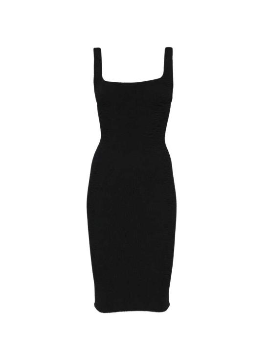 26SS 훈자 지 미디 원피스 DTANKCR BLACK