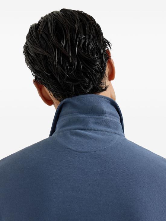 26SS 브루넬로 쿠치넬리 폴로 티셔츠 ME8543966 CBL48 Azzurro - BRUNELLO CUCINELLI