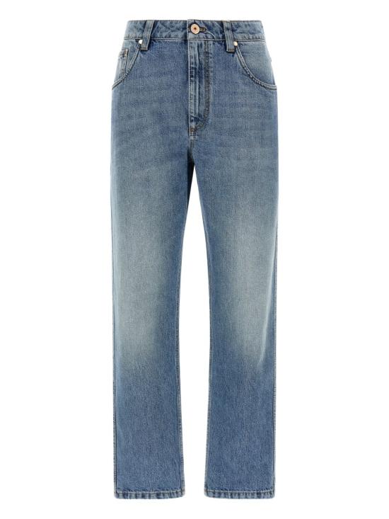 26SS 브루넬로 쿠치넬리 데님 팬츠 MA095P5847 C9012 Blu