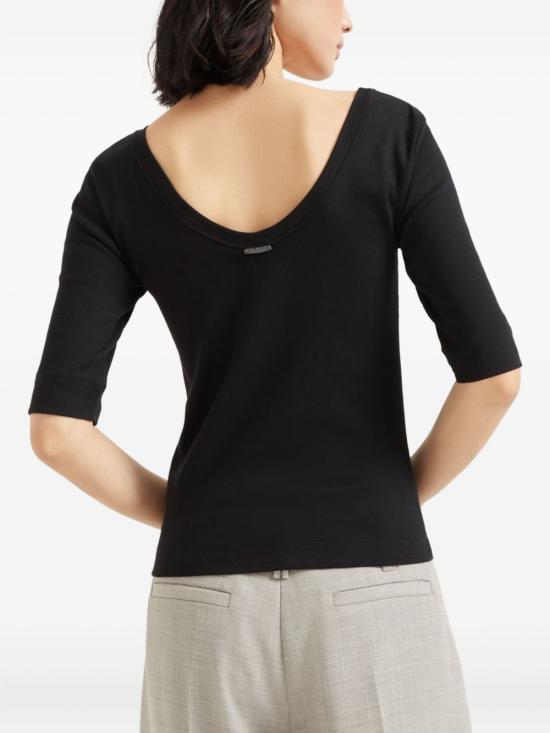 26SS 브루넬로 쿠치넬리 반팔 티셔츠 M0TC8FX220 C101 Nero - BRUNELLO CUCINELLI