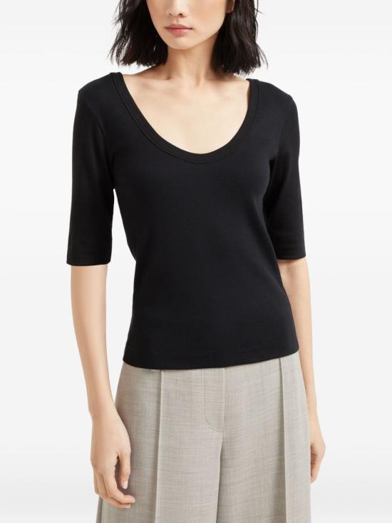 26SS 브루넬로 쿠치넬리 반팔 티셔츠 M0TC8FX220 C101 Nero - BRUNELLO CUCINELLI