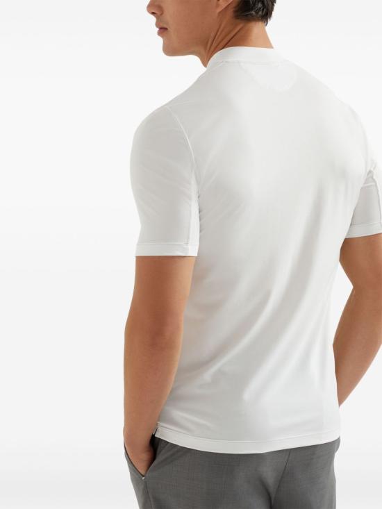 26SS 브루넬로 쿠치넬리 반팔 티셔츠 MW8641310F C159 Bianco - BRUNELLO CUCINELLI