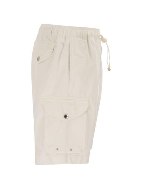 26SS 브루넬로 쿠치넬리 숏팬츠 M252DU0025 C2200 Bianco - BRUNELLO CUCINELLI