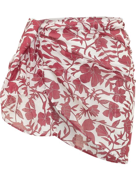 26SS 선덱 숏 스커트 W962PAVL37H A907H DEEP SCARLET