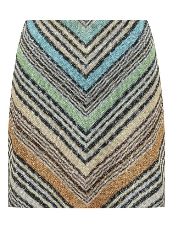 26SS 미소니 스커트 DS26SH1WBR0158 S72Q7 MULITCOLOR LIGHT BLUE