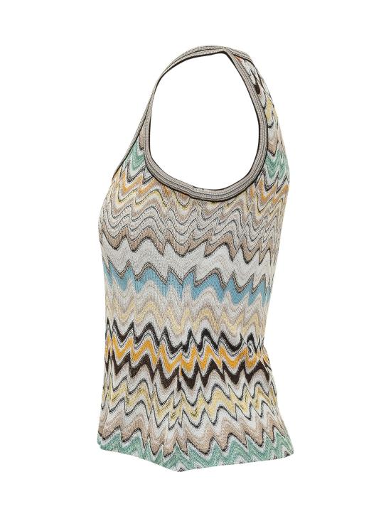 26SS 미소니 반팔 티셔츠 DS26SK19BR015B SMSNN MULTICOLOR BEIGE - MISSONI