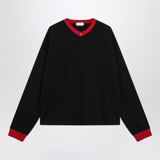26SS 베르사체 긴팔 티셔츠 10245871A17894 Black