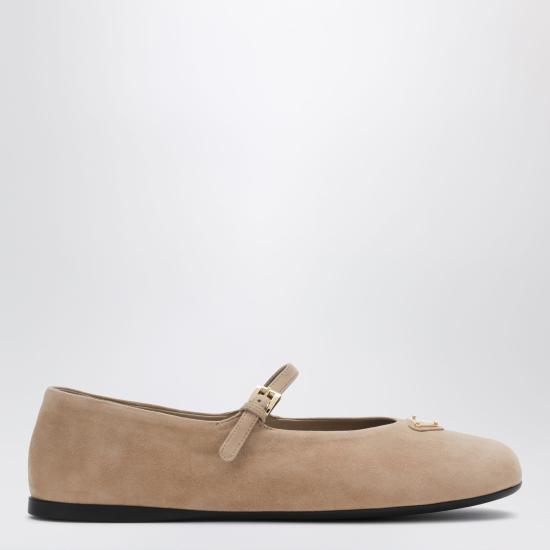 26FW 프라다 플랫 슈즈 1F793N005008 Beige