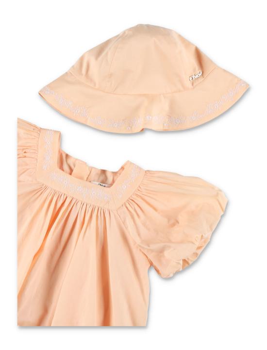  [키즈] 끌로에 원피스 키즈 베이비 드레스 & 모자 세트 로즈 색상 - CHLOE
