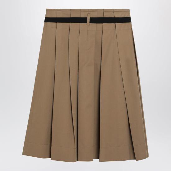 26FW 프라다 미디 스커트 P193IOOO1000 Brown - PRADA