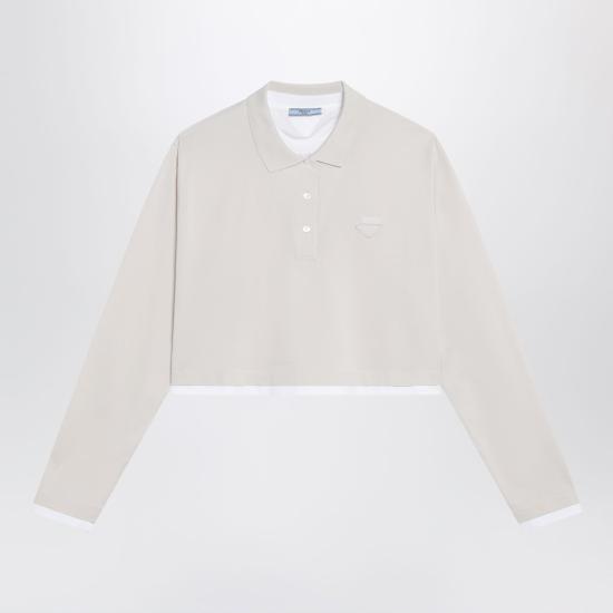 26FW 프라다 폴로 티셔츠 39683OOO1736 Beige