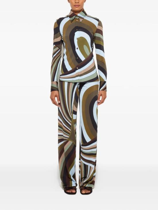 26SS 푸찌 셔츠 6HJJ056H757008 Green - PUCCI