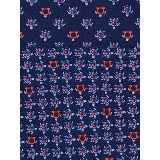 26FW 살바토레 페라가모 넥타이 351456 0794738 BLUMA BLUE - SALVATORE FERRAGAMO