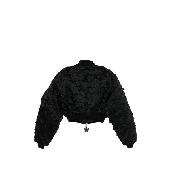 26SS 세실리아 반센 봄버 자켓 MA 1 CR LASER C BLACK - CECILIE BAHNSEN