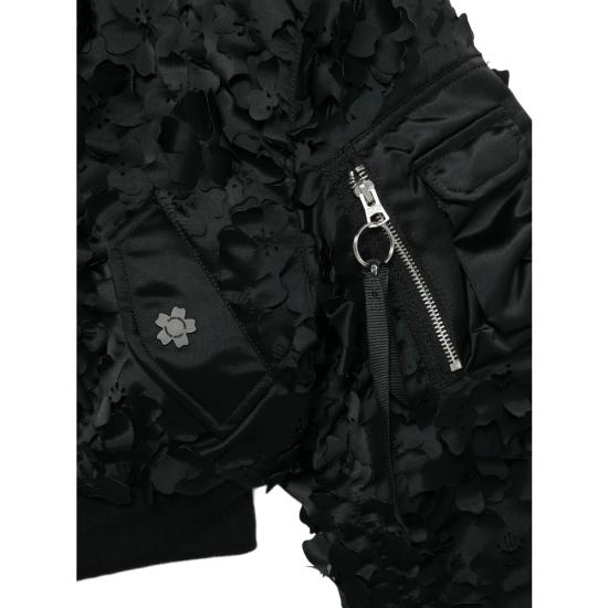 26SS 세실리아 반센 봄버 자켓 MA 1 CR LASER C BLACK - CECILIE BAHNSEN